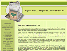 Tablet Screenshot of magneticpulser.us